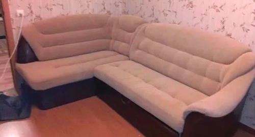 Перетяжка углового дивана. Морозовск